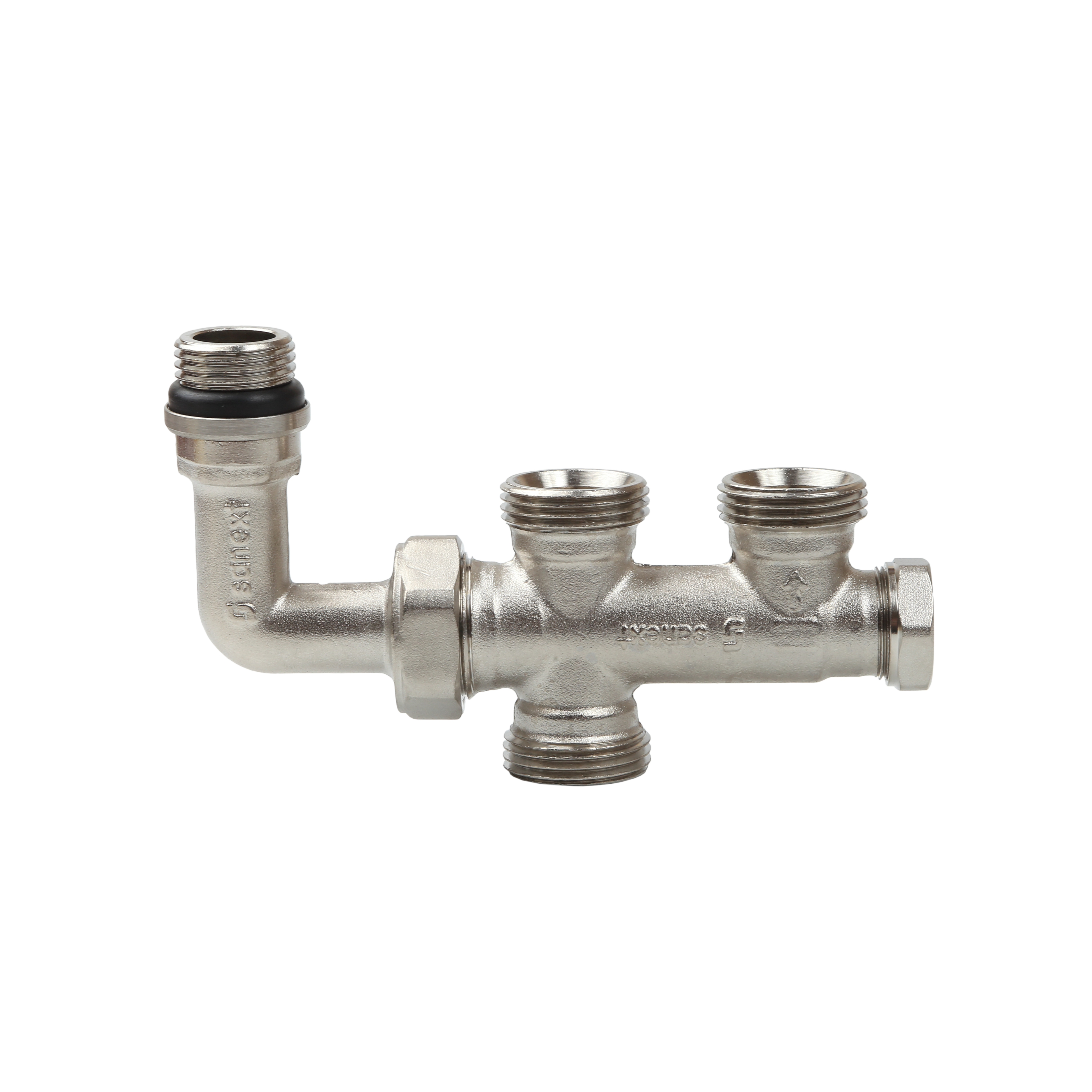 <b>Узел</b> бокового подключения радиатора НР 1/2" x ВР 3/4" Евроконус SANEXT (4963)