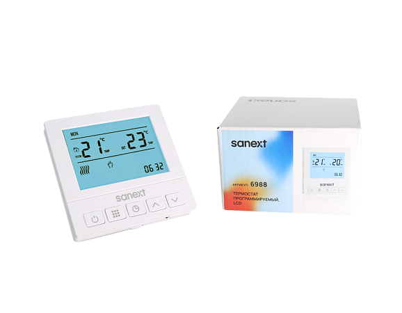 Термостат программируемый, LCD, SANEXT (6988) - Изображение 3