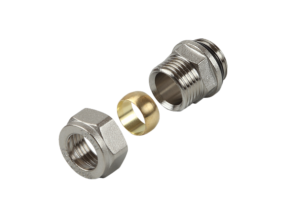 Фитинг подключения L и T-образной медной трубки D15-G1/2" с рез. уплотнит. SANEXT (4938) - Изображение 2