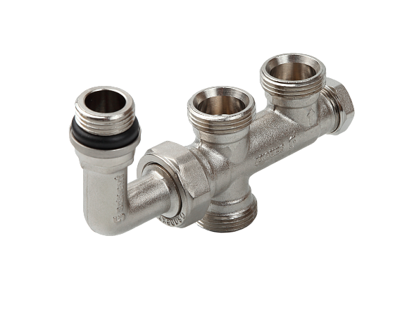 Узел бокового подключения радиатора НР 1/2" x ВР 3/4" Евроконус SANEXT (4963) - Изображение 1