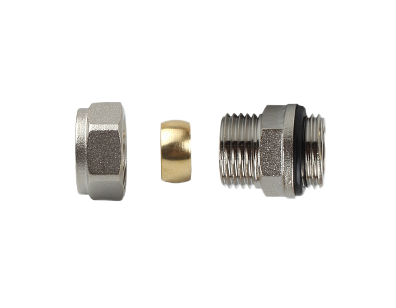 Фитинг подключения L и T-образной медной трубки D15-G1/2" с рез. уплотнит. SANEXT (4938) - Изображение 3