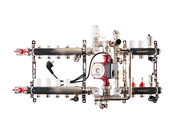 РКУ SANEXT «Теплый пол» с насосно-смесительным узлом MU-C - Изображение 1