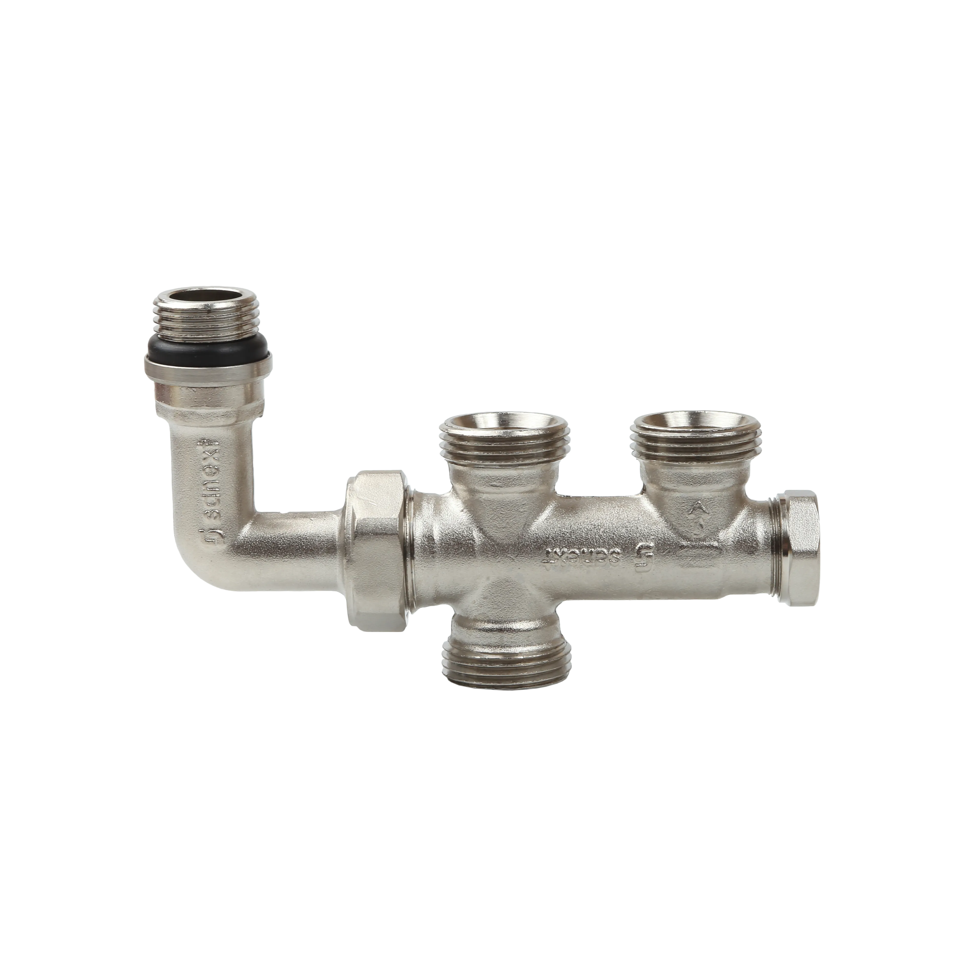 <b>Узел</b> бокового подключения радиатора НР 1/2" x ВР 3/4" Евроконус SANEXT (4963)