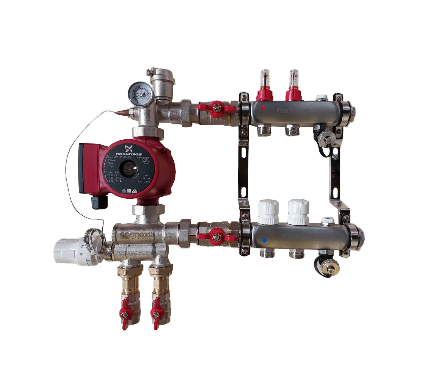Насосно смесительный узел для теплого пола. Узел смесительный mu40-2,5hw. Распределительные коллекторы SANEXT.