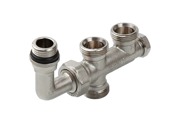 Узел бокового подключения радиатора НР 1/2" x ВР 3/4" Евроконус SANEXT (4963) - Изображение 1