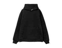 Худи SANEXT oversize с капюшоном и начесом, унисекс, черное